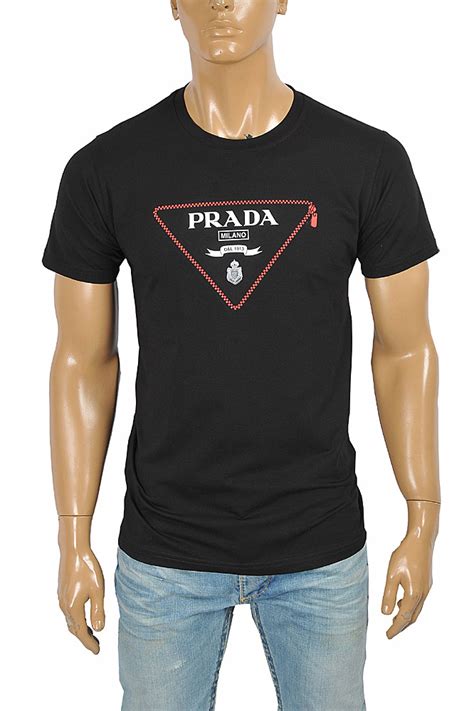 prada mens printed shirt|prada men's t shirts clearance.